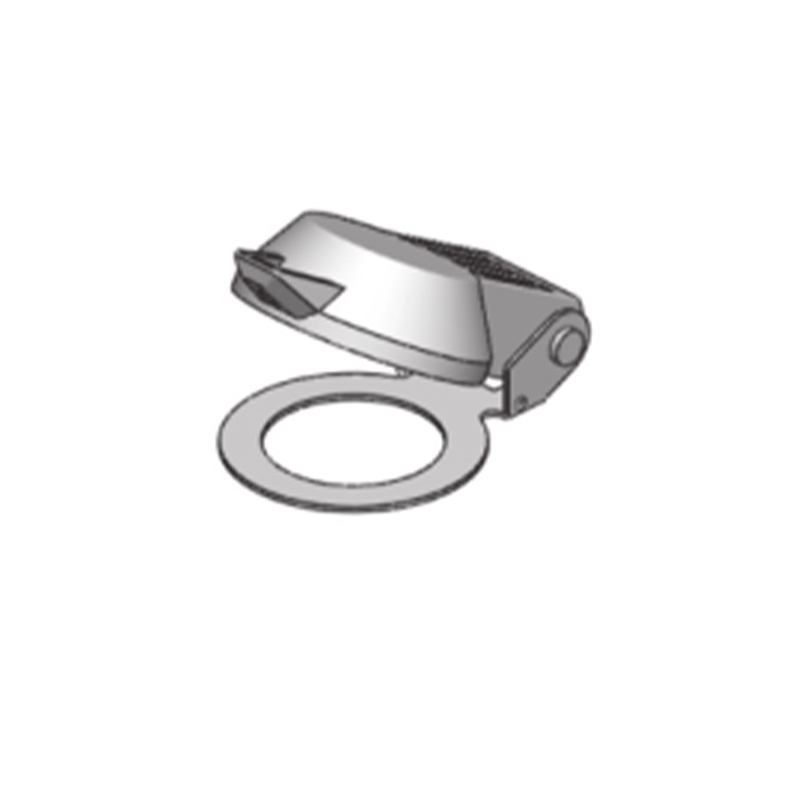 DP001 Chrome ZDC Capac de praf Accesorii de blocare a capacului impermeabil