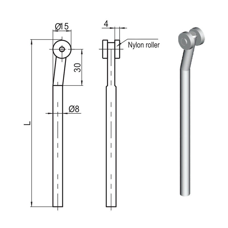 LG001 Accesorii de blocare a bielei cu role din nailon