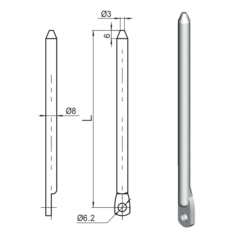 LG007-A Accesorii pentru biele industriale cu role din nailon