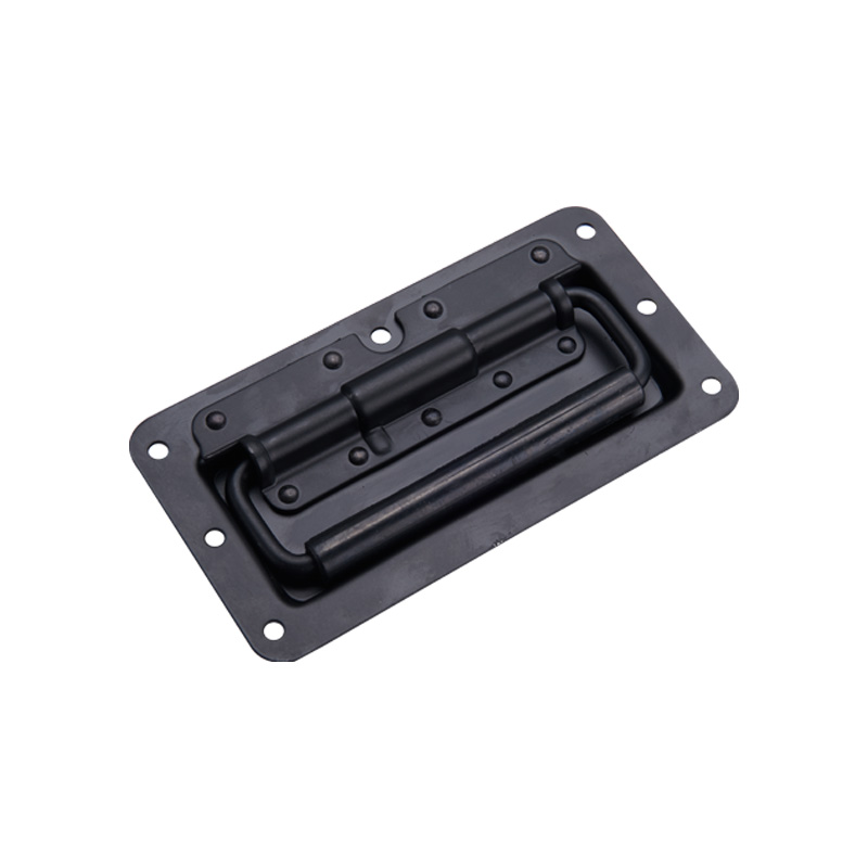 LS504-3 Mâner de ușă cu bază din oțel carbon negru